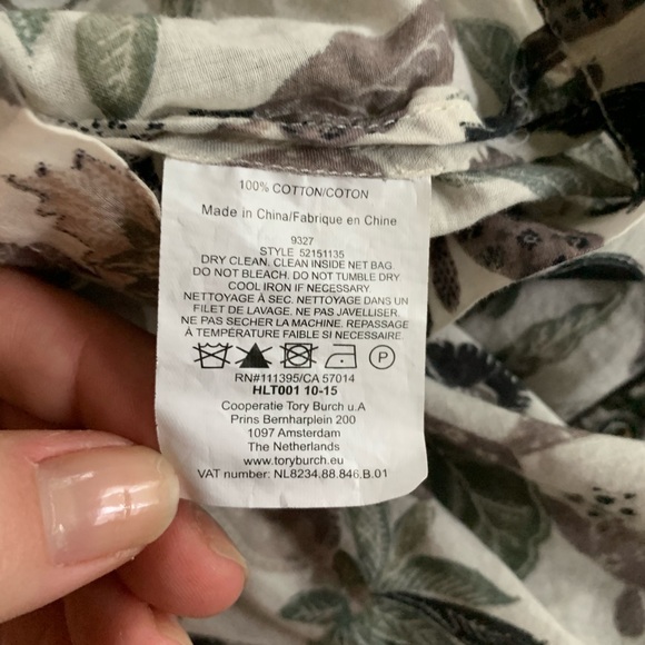 Tory Burch Embellished Botanical Print Tunic - Picture 13 of 16